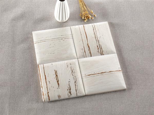 Beige 152x152mm Ceramic Indoor Wall Tiles for Kitchen