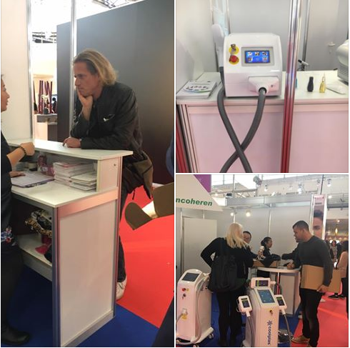 Professional painfree diode laser system 755nm 808nm 1064nm laser hair removal machine