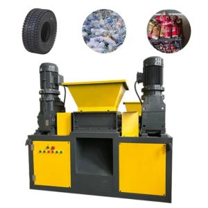 Double Shaft Metal Chip Crusher Recycling Plastic Waste Crushing Machine
