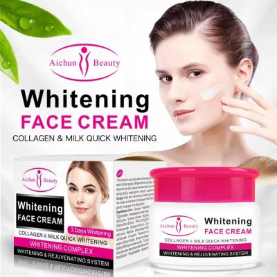 Cuidados com a pele das mulheres do colagênio que claream o anti ODM de creme facial do enrugamento