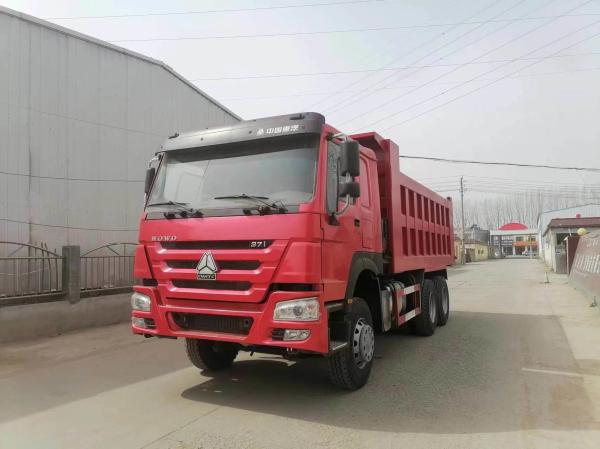 Sinotruk HOWO 6X4 371HP Dump Truck Tipper Dumper with Red Color HOWO Drive Wheel 6×4
