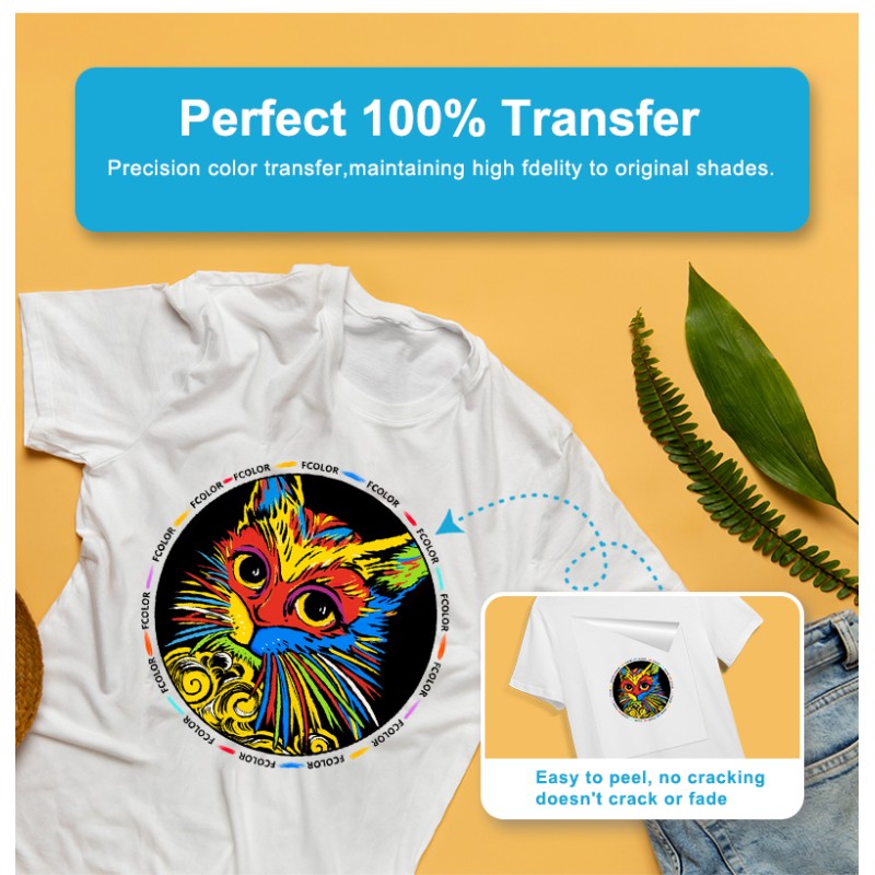 Fcolor Manufacturer A4 A3 A3+ DTF Ink Film for Heat Transfer DTF Film Cold and Hot Peel Film