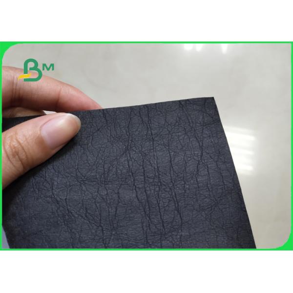 Black Washable Kraft Paper Glossy And Textured Black Color Washable Kraft Paper Wear - Resisting Durable