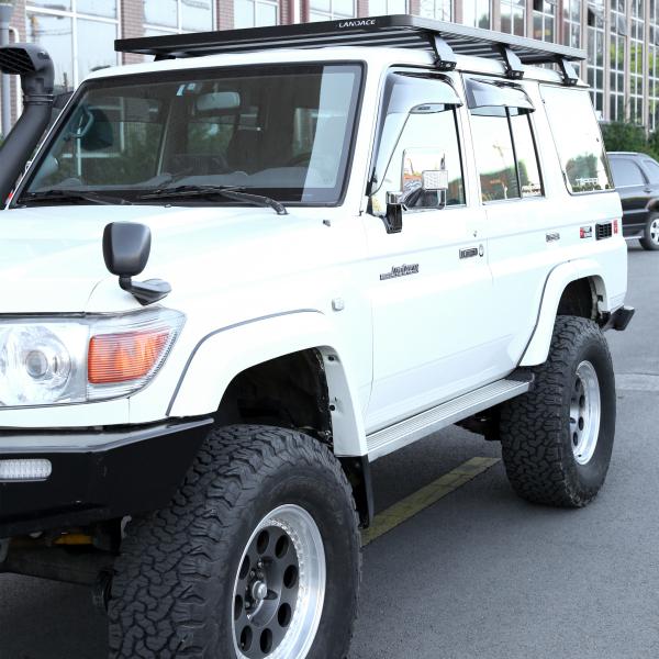 Lightweight Aluminium Alloy Roof Rack for Toyota LC76 SUV Net weight 25.6kg 1540X1425mm