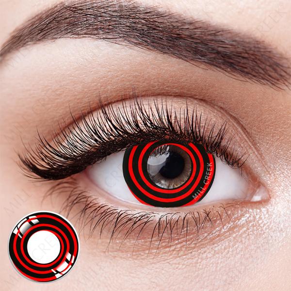 KSSEYE Halloween Crazy Yearly Cosplay Anime Sharingan Contact Lens 140 Models For Dark