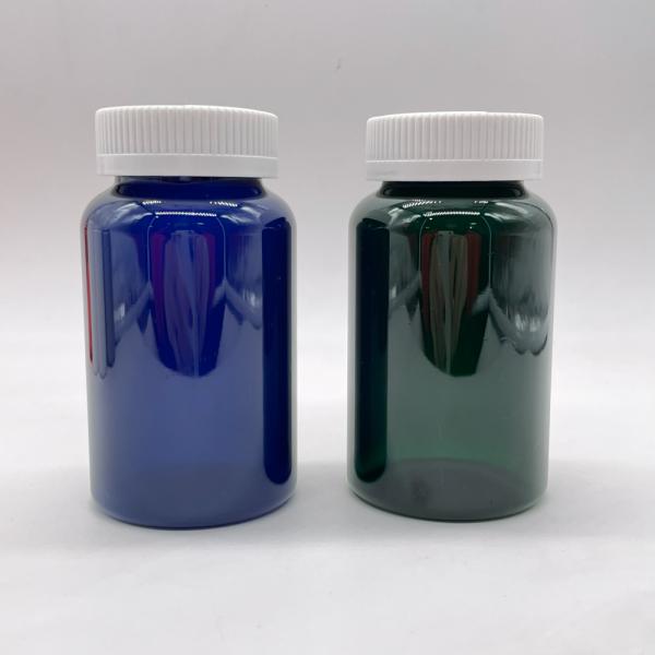 Étiquettes personnalisées de couleur PET plastique 225ml 7,5 oz contenant des médicaments avec capuchon