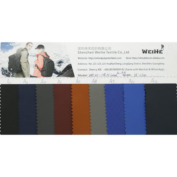 Tela impermeável de superfície lisa do estilo 140GSM Oxford para a bagagem