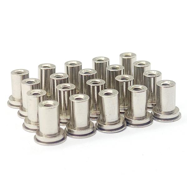 Stainless Steel Flat Head Rivets Anodized Precision Machining Custom Parts
