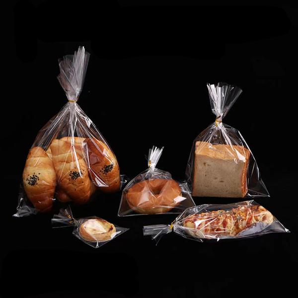 Productos alimenticios industriales OPP LDPE Wicket bolsas de pan de pan Impresión personalizada para almacenamiento de panadería