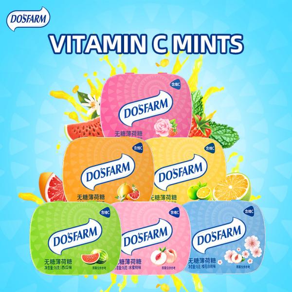 Do's Farm Metal Tin Packed Sugar Free Mint Candy For Keeping Awake