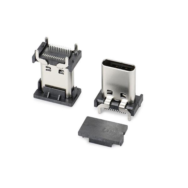 Вертикальный разъем SMD Micro USB 3.1 для крепления на печатной плате