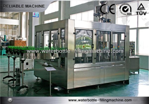 3 dans 1 machine de remplissage de bouteilles en verre