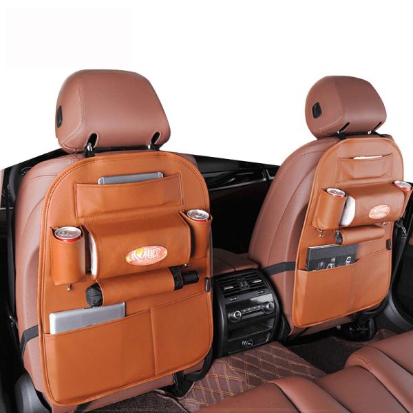 PU Leather Truck Behind Seat Organizer , Car Trunk Organizer 67 * 43cm