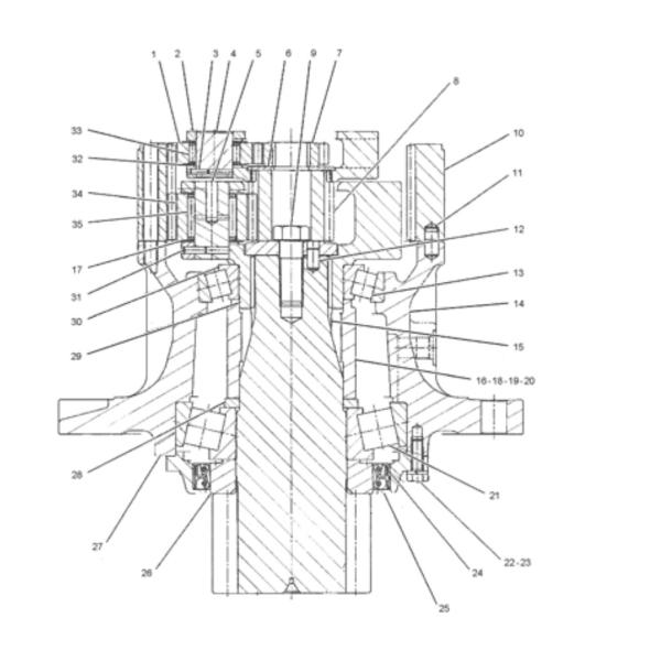 E318D Digger Gear Swing Carrier Assy For Excavator