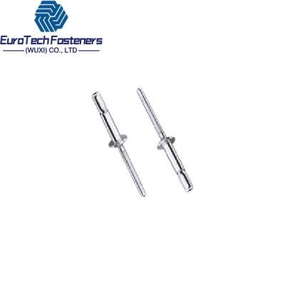 Stainless Steel Brushed Rivets With Inner Locking Brushed Rivets Cup Mouth Shape