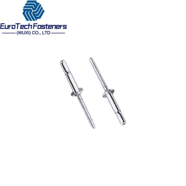 Stainless Steel Brushed Rivets With Inner Locking Brushed Rivets Cup Mouth Shape