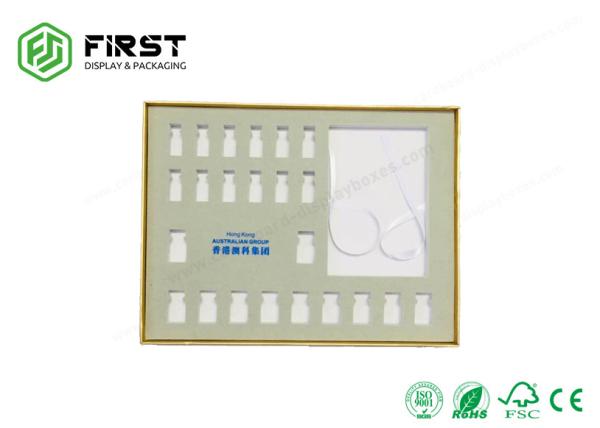 Folha personalizada de revestimento UV que carimba a caixa de empacotamento cosmética de Logo Rigid Cardboard Skincare Gift