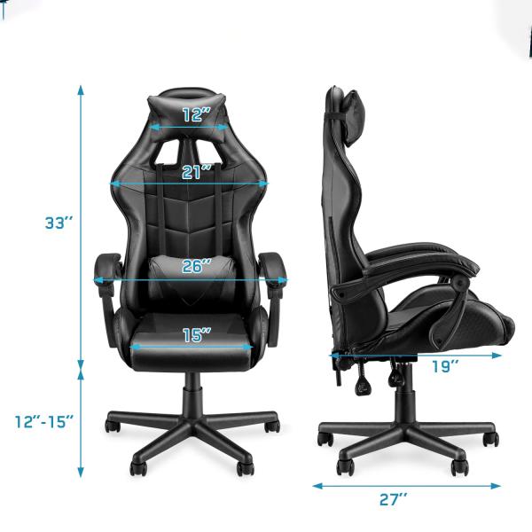 Mail Packing Racing Gaming Chair High Back Ergonomic with Lumbar Support ALINUNU
