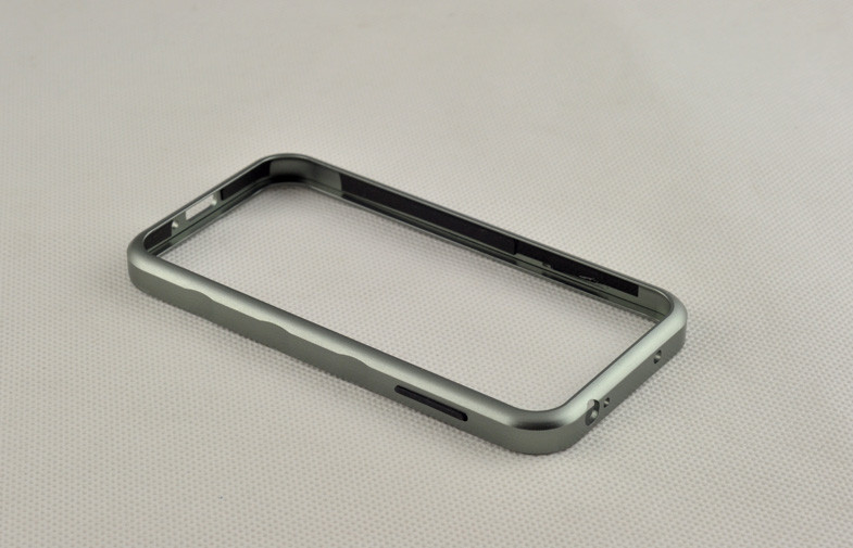 Bumper For Samsung Galaxy S4 Metal Case , Gray Aluminum Frame Protective Cover
