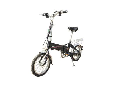 14 Inch Hybrid Folding Electric Bike , Foldable Electric Bicycle With Lithium Battery