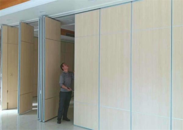 SGS approved Hanging Room Dividers , Hall Partition With Wood Easy Maintenance