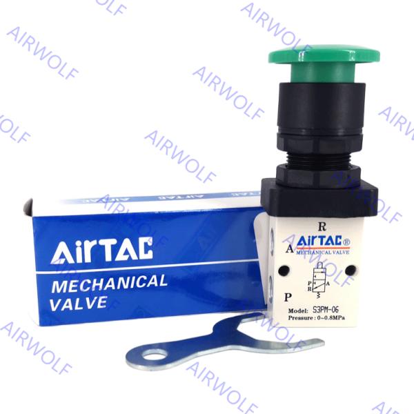 AIRTAC S3 Series S3PM-M5, S3PM-06, S3PM-08 3/2 way Control Valve M5 1/8 1/4