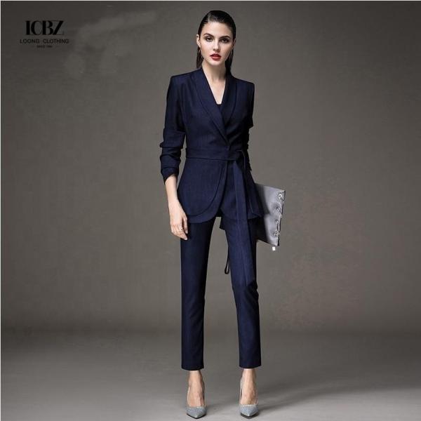 Классические женские костюмы для женщин женские бизнес-костюмы без декоративных кнопок