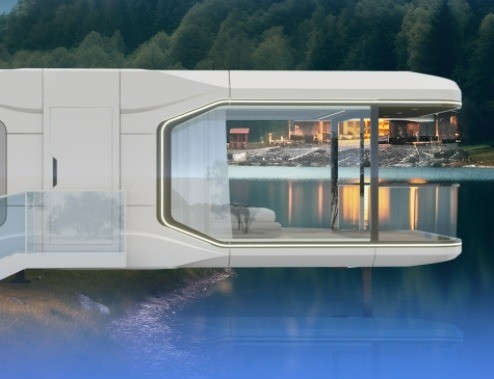 App Control Hotel Space Capsule House with Thermal Performance Suit and Electric System