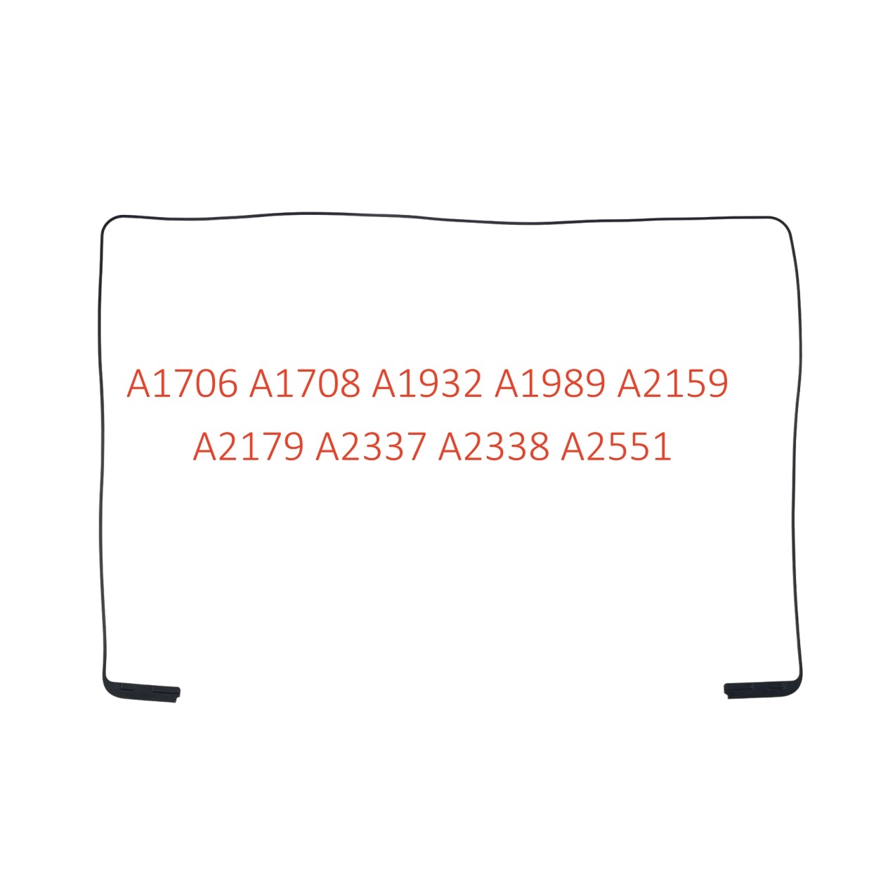 Durable Silicone Rubber LCD Screen Rubber Frame Waterproof and Chemical Resistant Compatible with MacBook Pro/Air 13.3 A1706 A1708 A1932 A1989 A2159 A2179 A2337 A2338 A2551