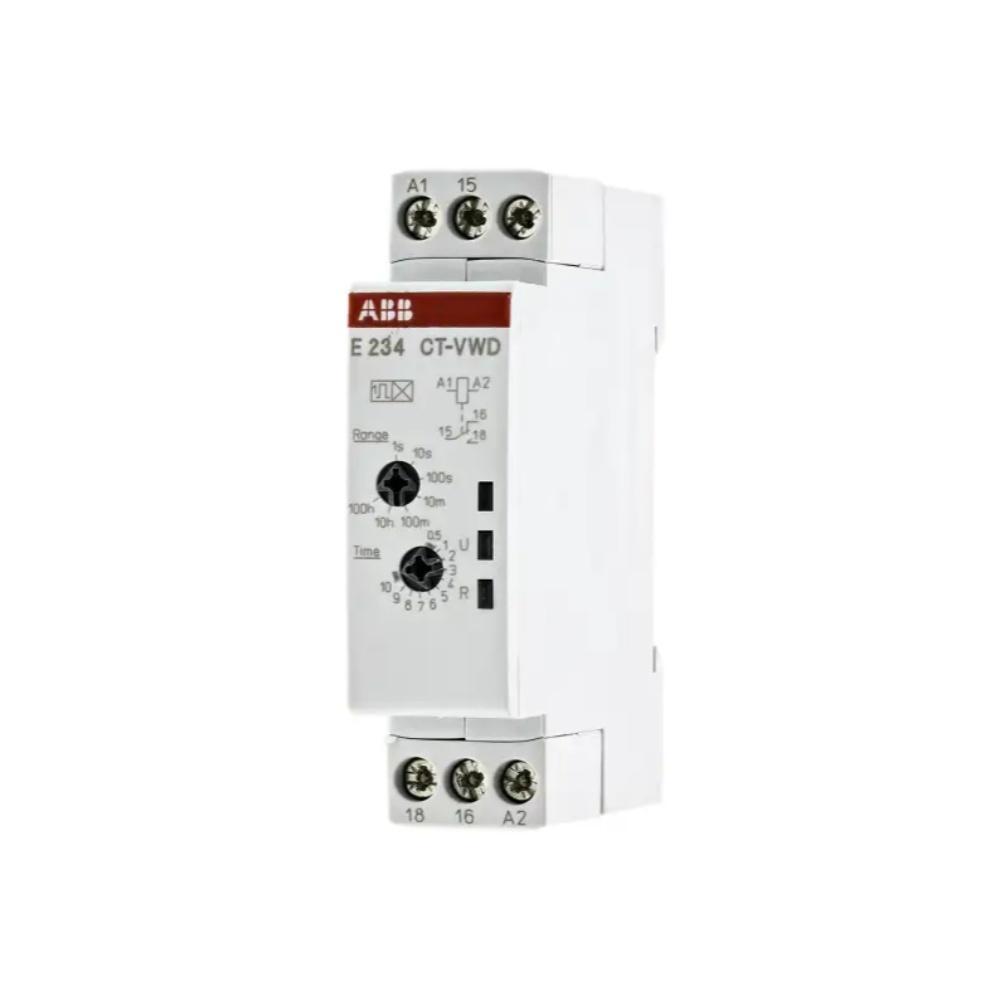 ABB CT-VWD.12 Time Relay SPDT Adjustable Timer with Variable Time Range for Industrial Control Systems