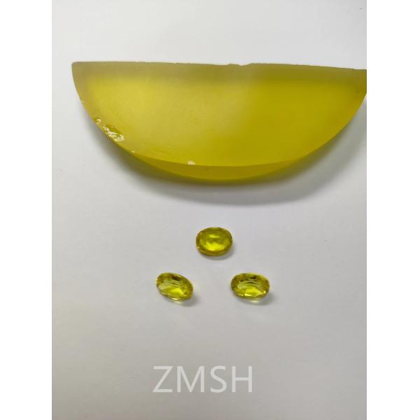 Золотой искусственный сапфир сырой драгоценный камень шкала твердости Моха 9 кристаллов для ювелирных изделий