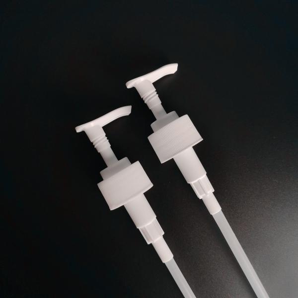 Белый насос лосьона винта автоматического замка 410 пластмассы 28