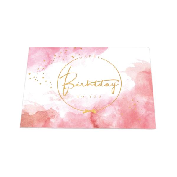 Custom Gold Foil Greeting Card For Weddings Birthdays Christmas
