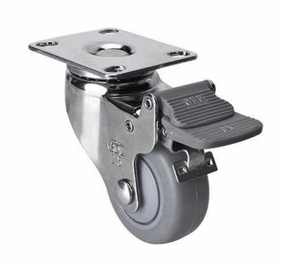 Single Ball Bearing Grey TPE Caster Ideal for Edl Chrome 2.5 70kg Plate Brake 37225-57