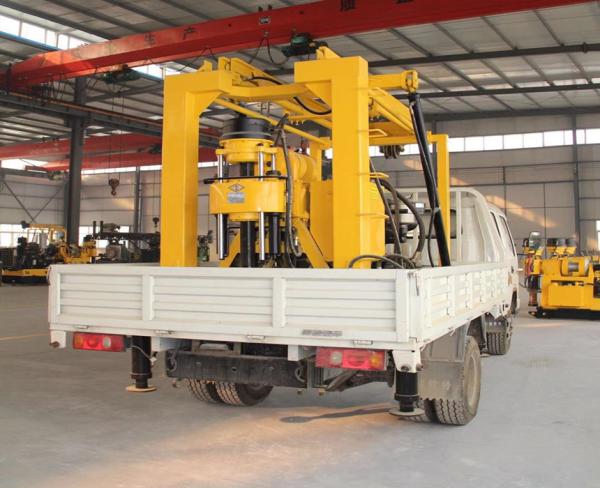 mini truck STEEL TRACK CRAWLER WATER WELL DRILLING  machine portable truck mounted water well drilling rig
