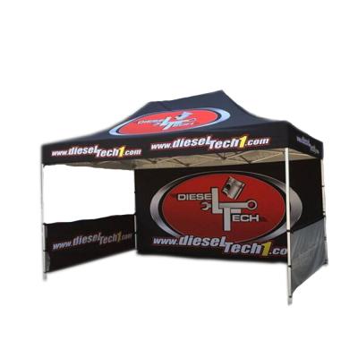 Outdoor Portable Trade Show Canopy Tent Black Coated Iron Frame For Businss Promotion
