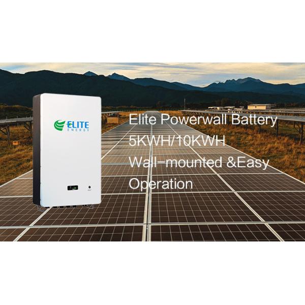 стена 5376Wh LiFePO4 Powerwall установила блок батарей домочадца иона Li