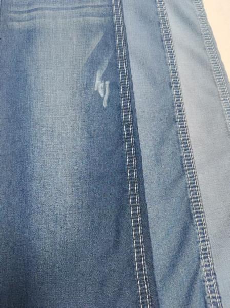 Color azul oscuro estilo Twill 6 oz peso ligero 65% Liocel 35% Tejido de denim de tencel 150 cm ancho JSD2034 para jeans de verano