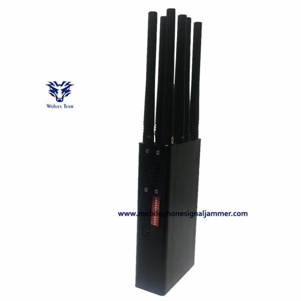 8 bands Handheld WiFi GPS and 3G 4GLTE 4GWimax Phone Signal Jammer