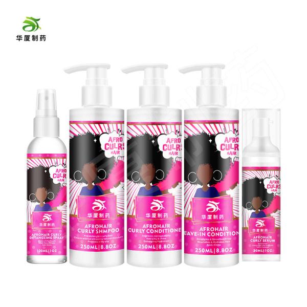 Private Label Coconut Hair Shampoo For Curly Hair Detangls Smooth