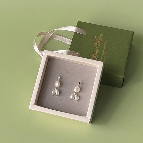 Custom Luxury Jewelry Ring Set Box Special Paper Printed Jewelry Packaging Box With Handle