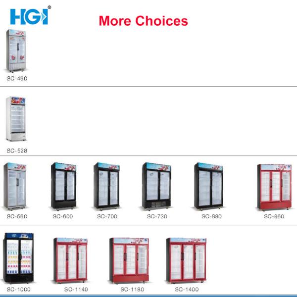 Коммерческий вентилятор охлаждения стеклянная дверь напитки дисплей вертикальный охладитель напитки холодильник