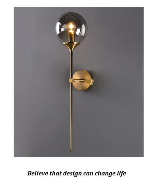 Modern LED Glass Wall Lamp glass ball wall sconce (WH-OR-11)