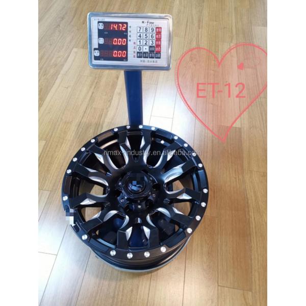 Black Milled PCD Jante 17 Inch 4x4 Off Road Rims impact resistant