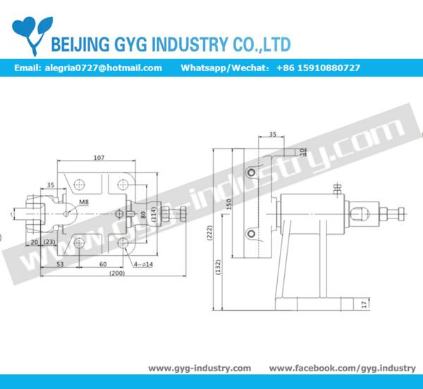 SPEED≤2.5M/S ELEVATOR GUIDE SHOE GX-T15 SLIDING GUIDE SHOE  RATED LOAD ≤1600KG
