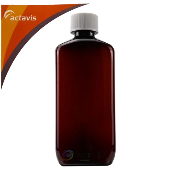 PET 16oz Amber Medicine Bottles Stickers Plastic Bottle Teva Wockhardt Hi-tech Tris Quagen Pai Actavis Akorn Qualitest Par Nostrum