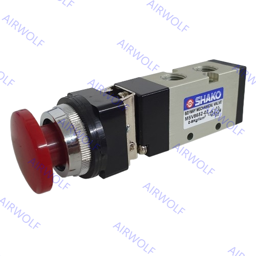 MSV8652-02R MSV8652-02TB MSV8652-02LB MSV8652-02PB SHAKO 5/2 way Mechanical Valve 1/4