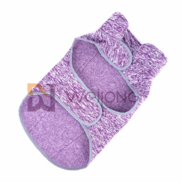 Ватка искривления выравнивая пальто собаки ватки куртки жилета тревожности собаки пурпурное