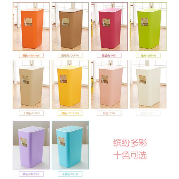 Creative home kitchen bathroom press dust waste litter garbage storage box trash can rubbi