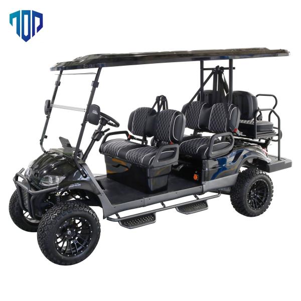 Milhagem de condução disponível do carrinho de golfe 70-90km do OEM/ODM 6 Seater